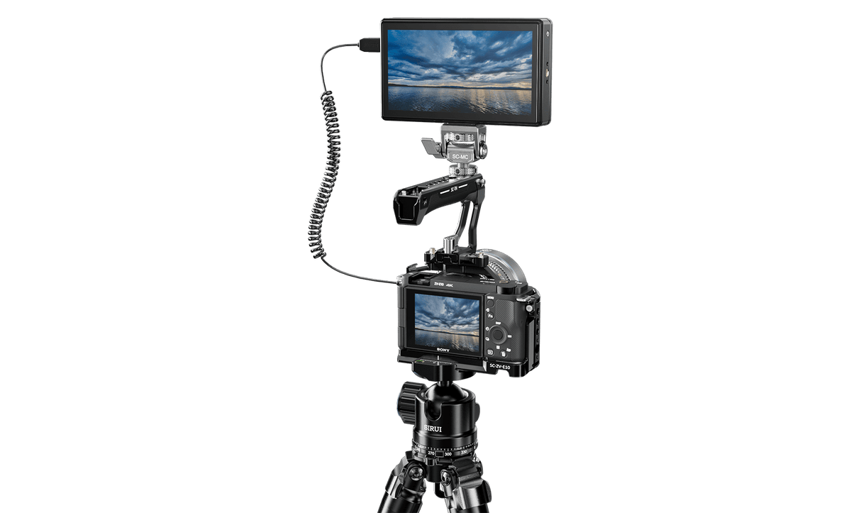 SIRUI Integrated Camera Cage for Sony ZV-E10 with Silicone Handle