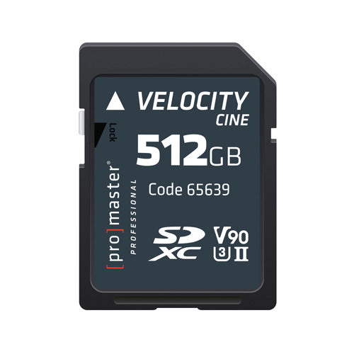 SDXC 512GB Velocity CINE