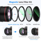 NEEWER  4-in-1 Magnetic Lens Filter Kit