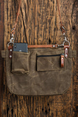 Explorer Lens Quiver | Canvas and Leather Messenger Bag