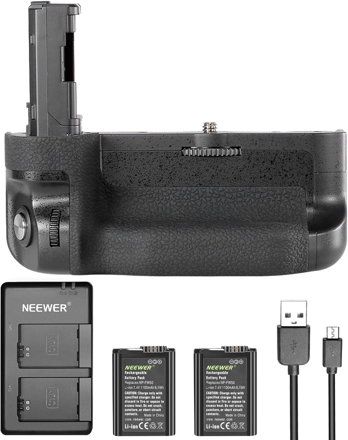 NEEWER NP-FW50 Replacement Battery Grip for Sony A7II/A7SII/A7RII