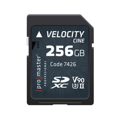 SDXC 256GB Velocity CINE