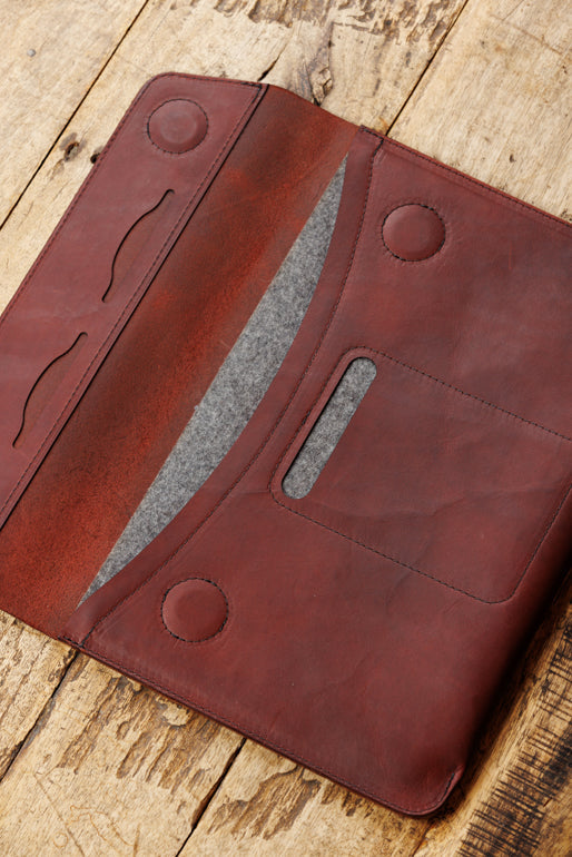 Padded Leather EDC Laptop Sleeve