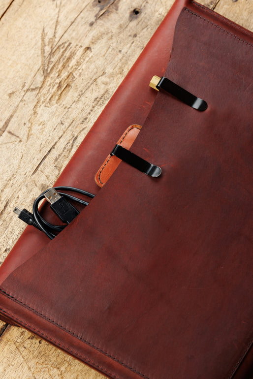 Padded Leather EDC Laptop Sleeve