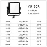 GVM YU150R PRO LED Video Light Board RGB & Bi-Color Studio Light