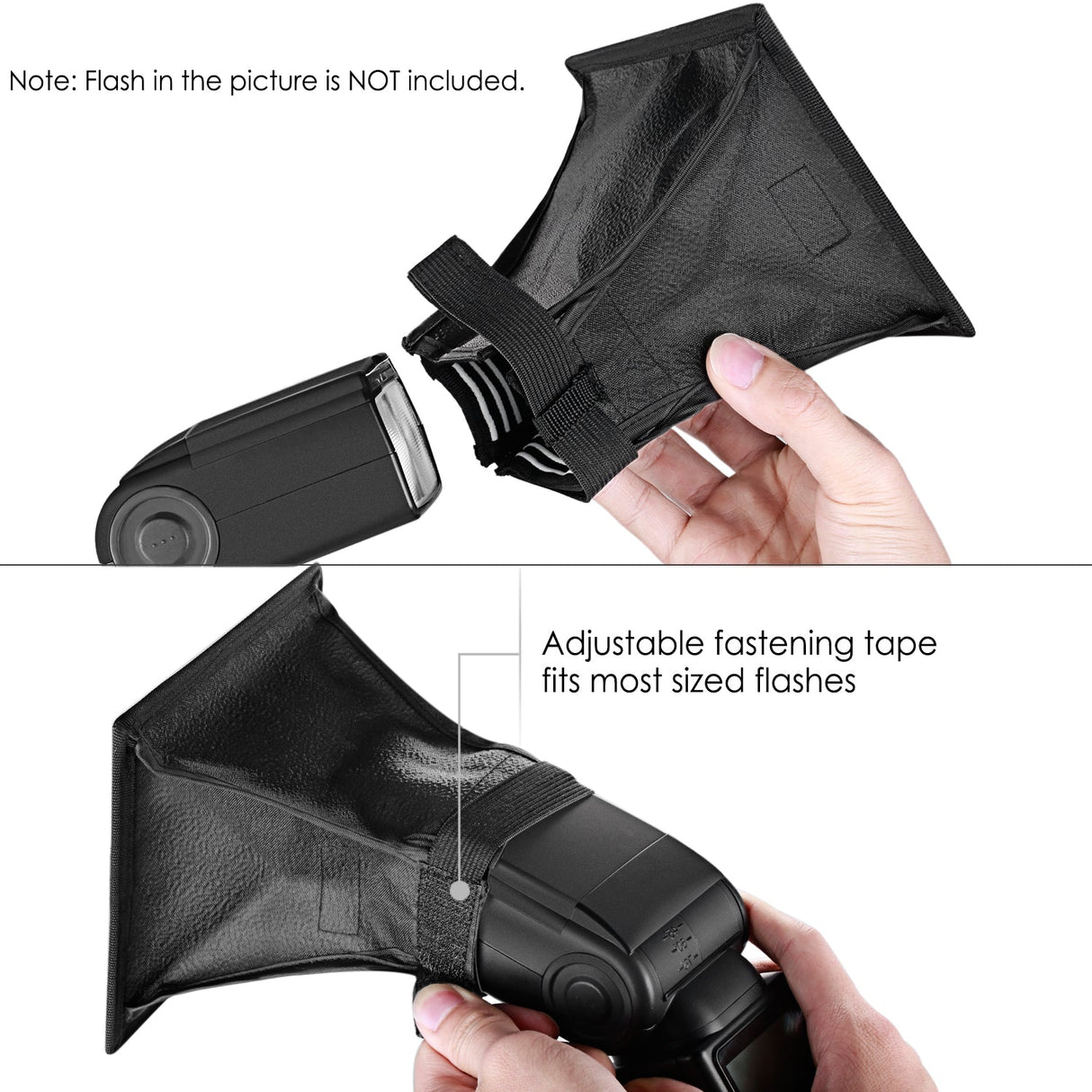 NEEWER Speedlite Flash Softbox and Reflector Diffuser Kit