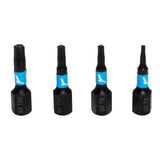 4 Pack of Torx in 25mm BIT PACK