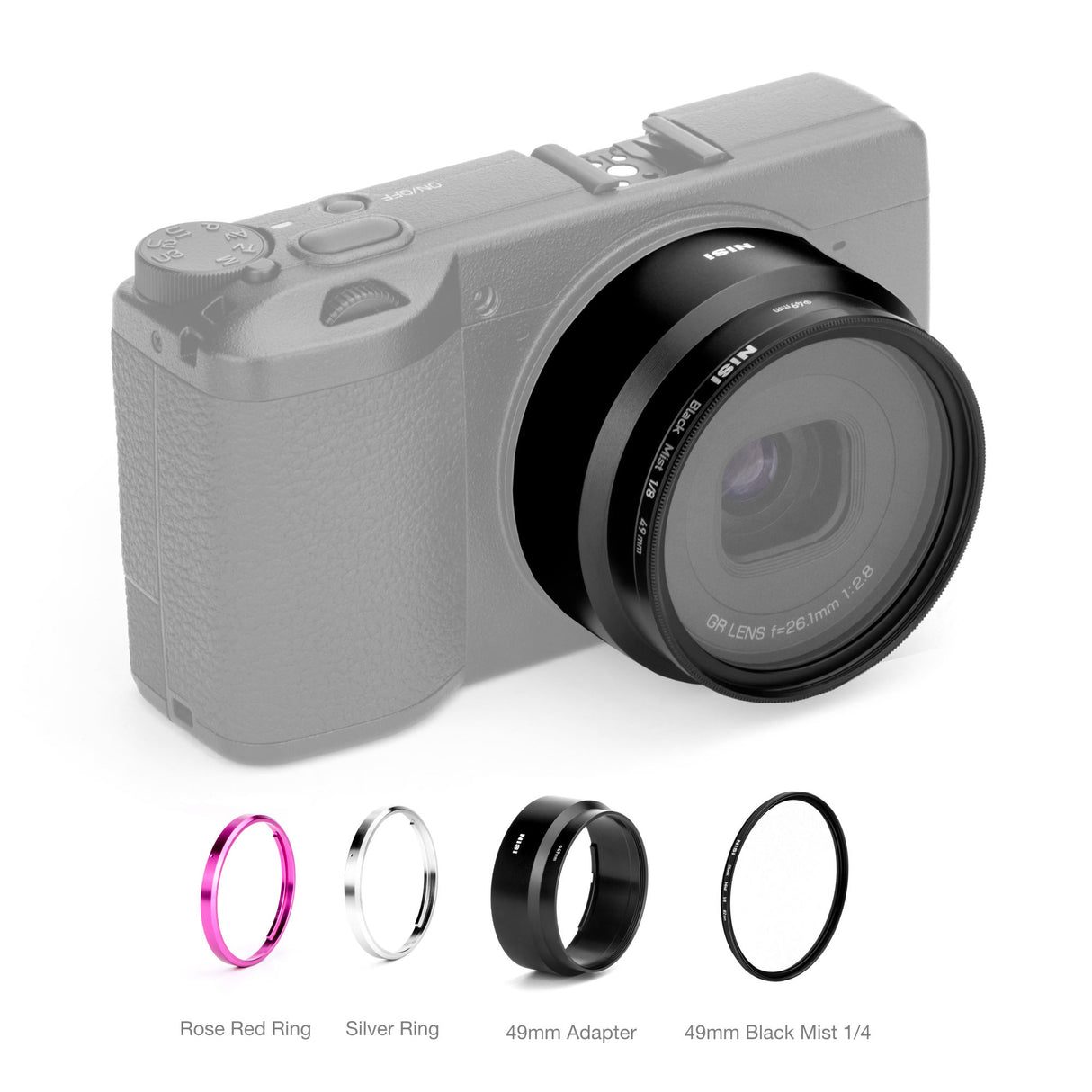 NiSi Black Mist Filter Kit for Ricoh GR3x