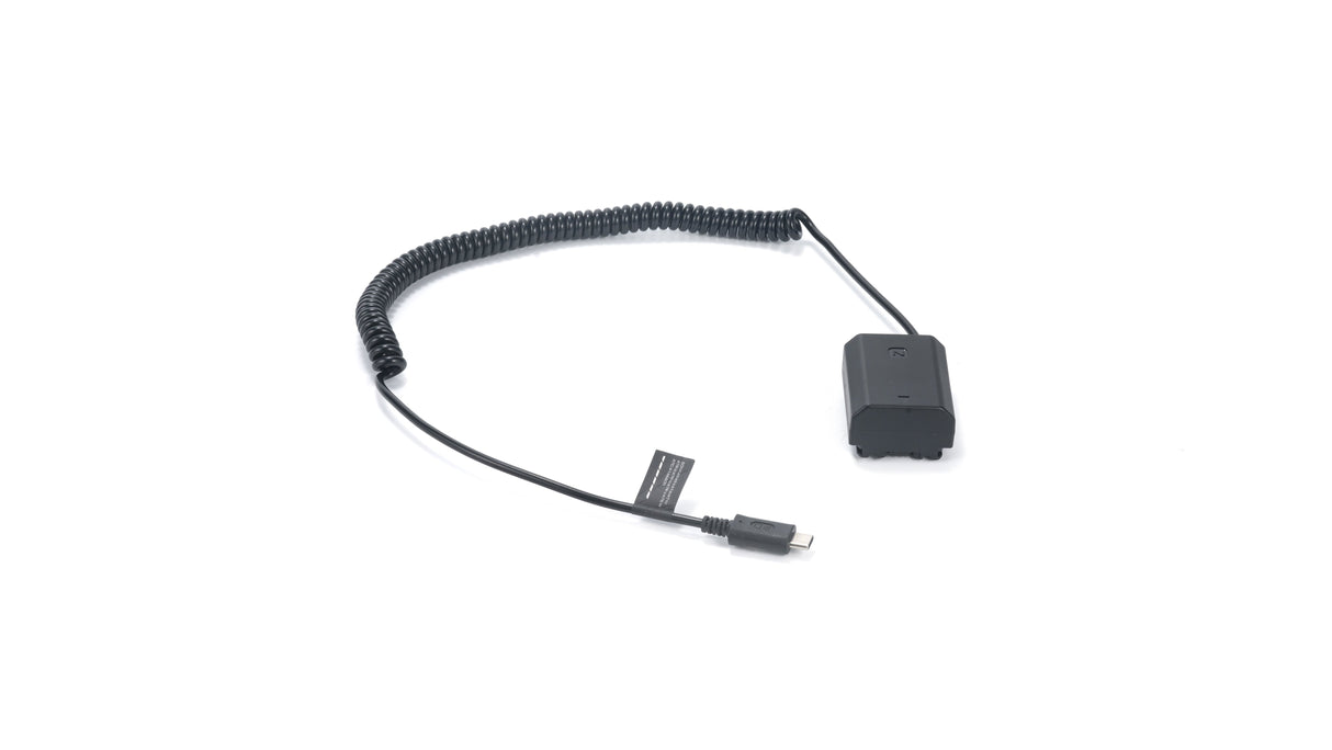 Sony NP-FZ100 Dummy Battery to USB-C PD Power Cable