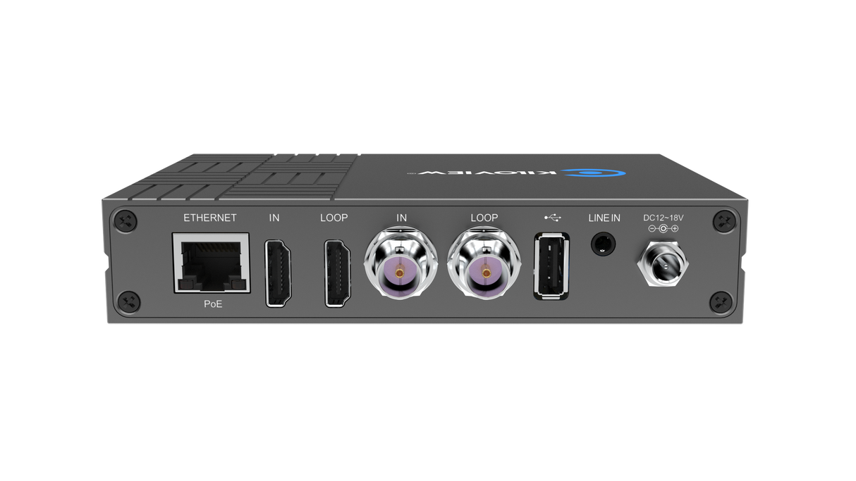 Kiloview E3 Dual-Channel 4K HDMI & 3G-SDI HEVC Video Encoder