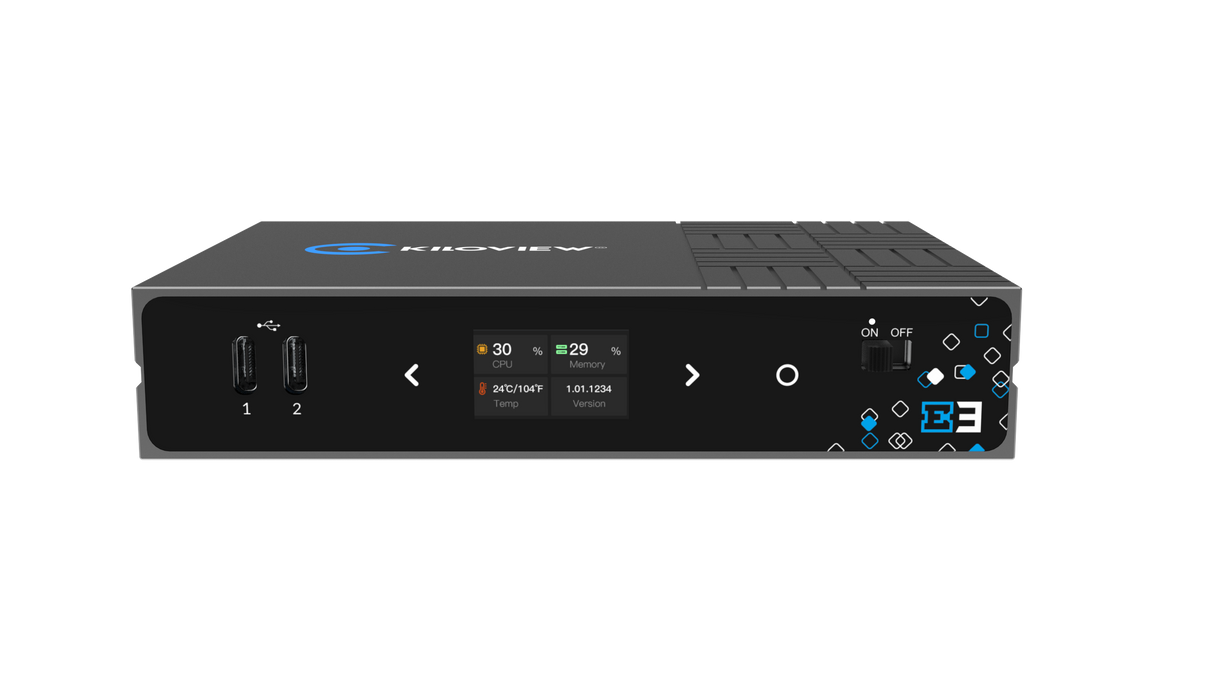 Kiloview E3 Dual-Channel 4K HDMI & 3G-SDI HEVC Video Encoder