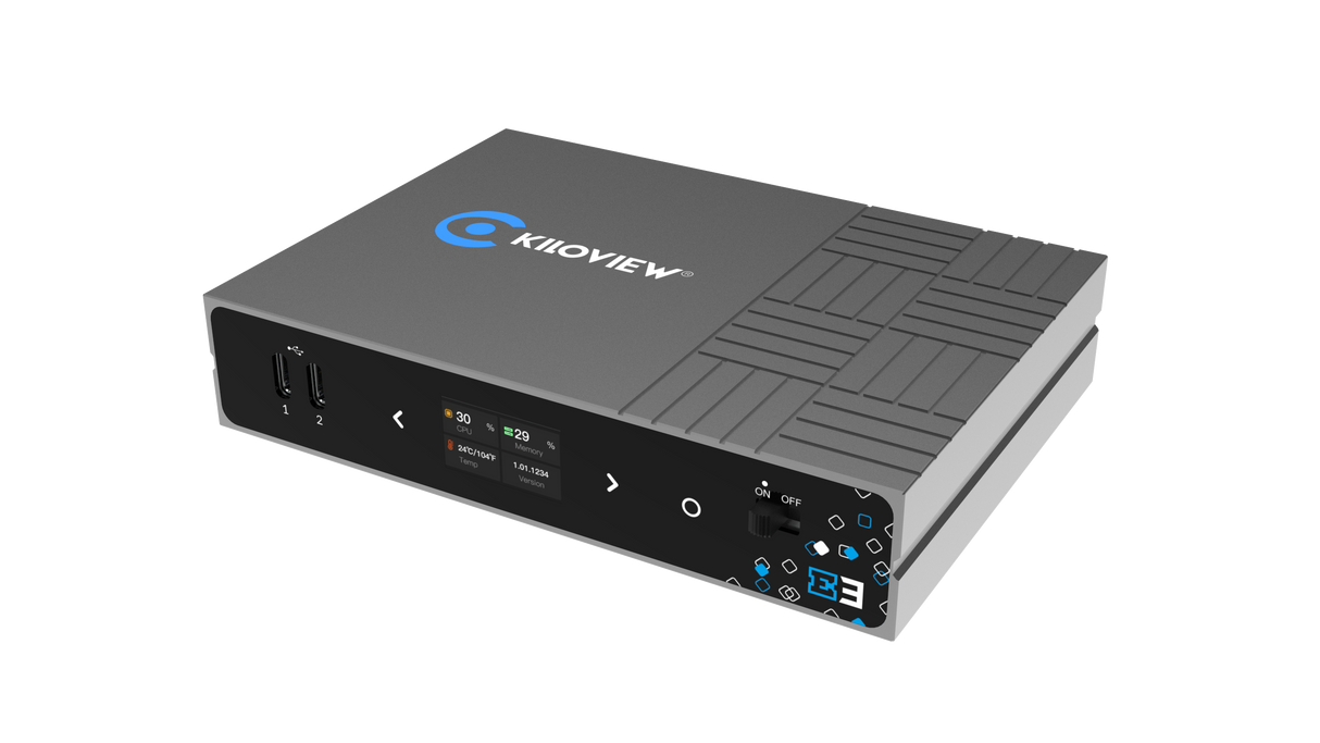 Kiloview E3 Dual-Channel 4K HDMI & 3G-SDI HEVC Video Encoder