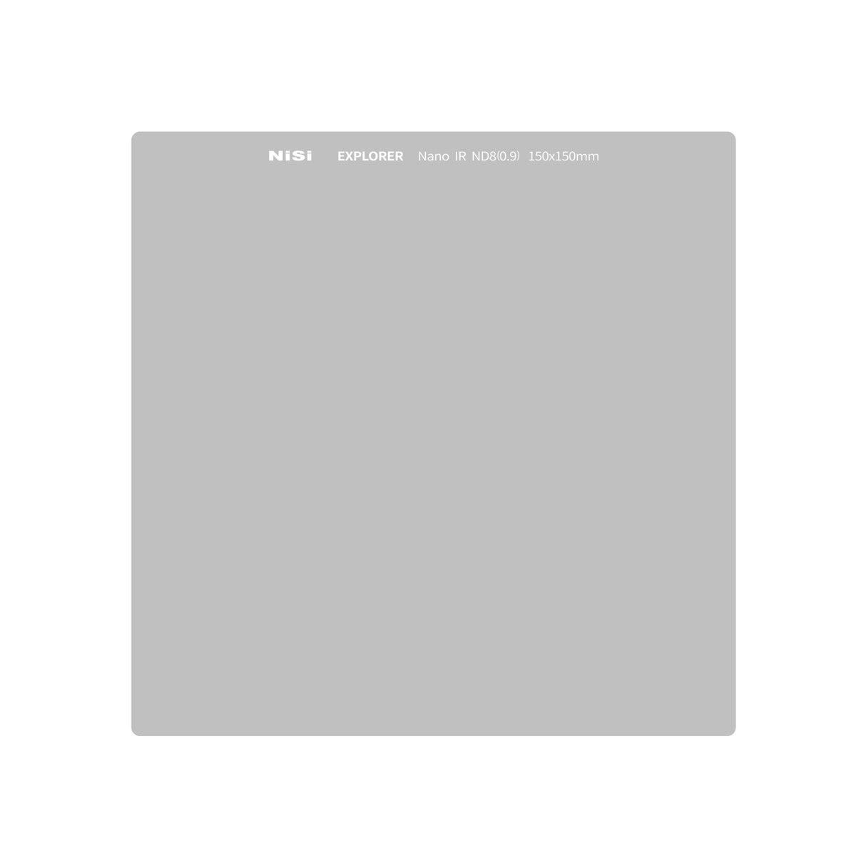 NiSi Explorer Collection 150x150mm Nano IR Neutral Density filter - ND8 (0.9) - 3 Stop