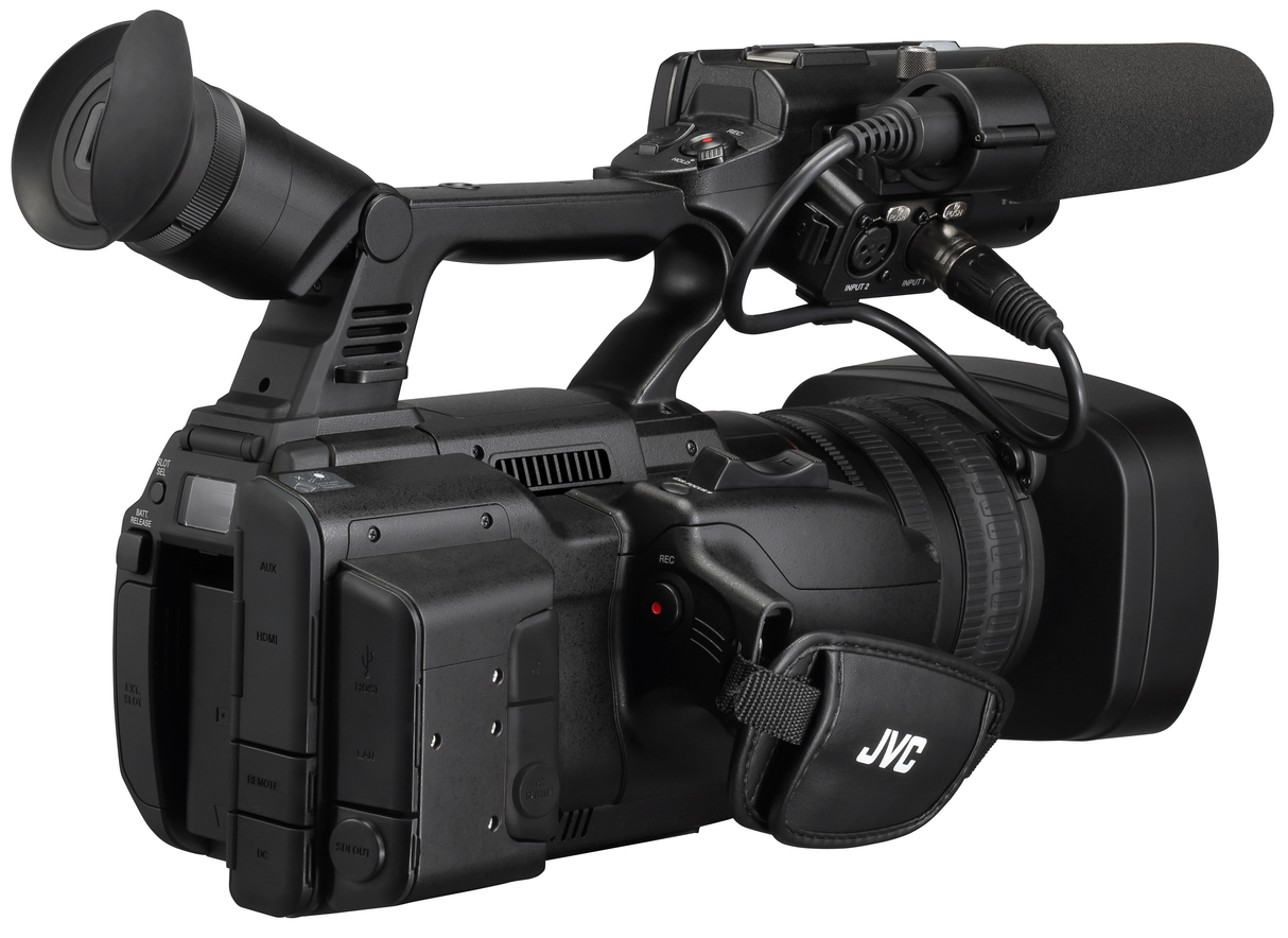 JVC Handheld 4K Connected Camcorder 20x Optical Zoom  with KA-MC100G Adapter for PreRes Recording