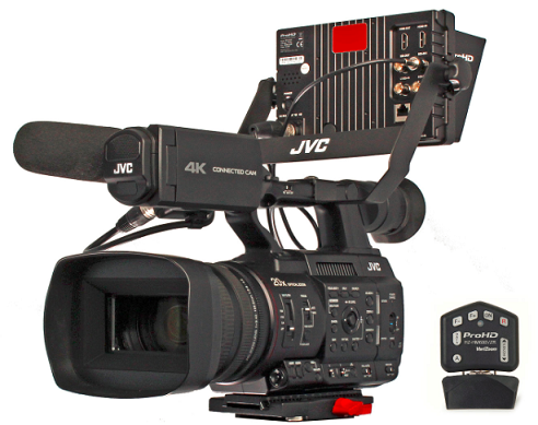 JVC Professional GY-HC500SPCN CONNECTED CAM Handheld 4K 1-Inch Sports Production & Coaching Camcorder with NDI®|HX