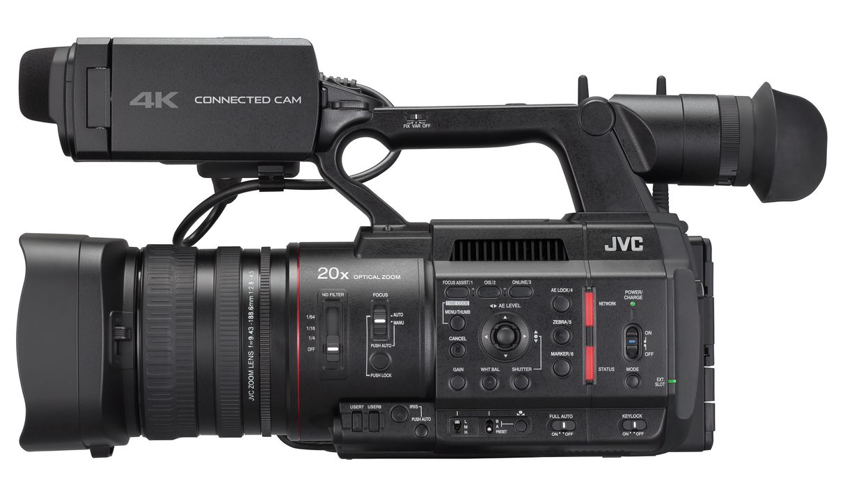 JVC Professional GY-HC550UN CONNECTED CAM Handheld 4K 1-Inch Broadcast Camcorder with NDI®|HX