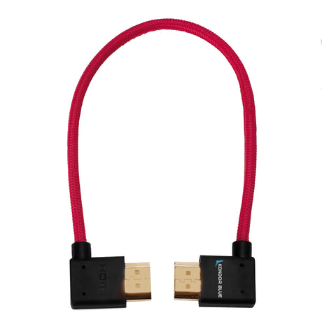 12” Right Angle to Left Angle Full HDMI Straight Cable