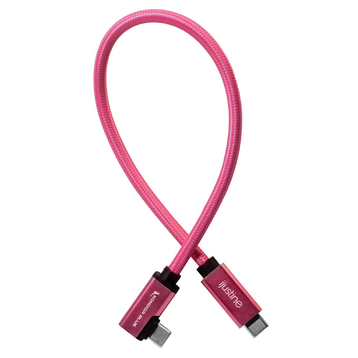 iJustine Pink USB C 3.1 Data and Charging Cable 10Gb/s Data Speed & 100W Power Delivery