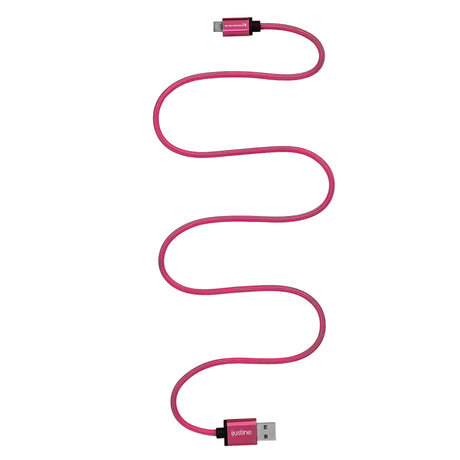 iJustine Pink USB A to Micro USB Fast Charging Data Cable