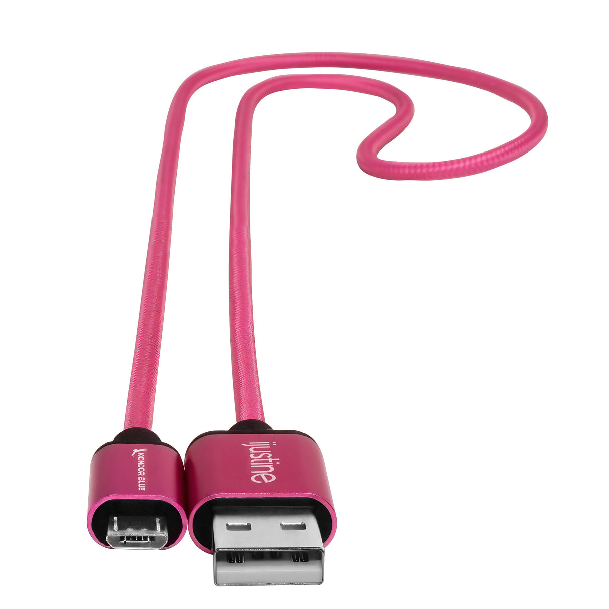 iJustine Pink USB A to Micro USB Fast Charging Data Cable