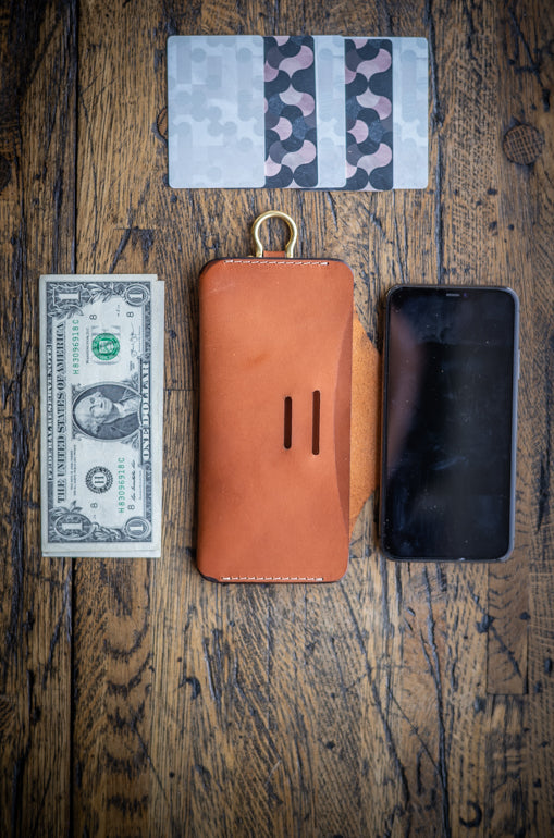 Leather EDC iPhone Wallet