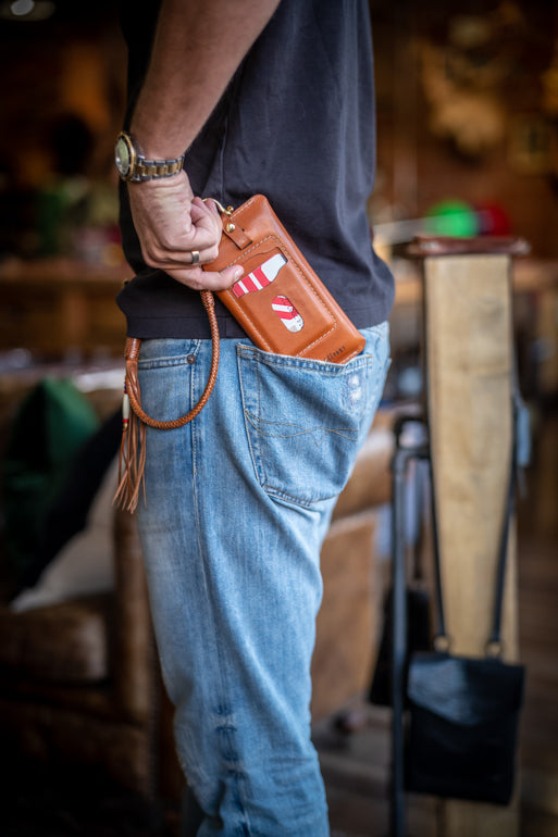 Leather EDC iPhone Wallet