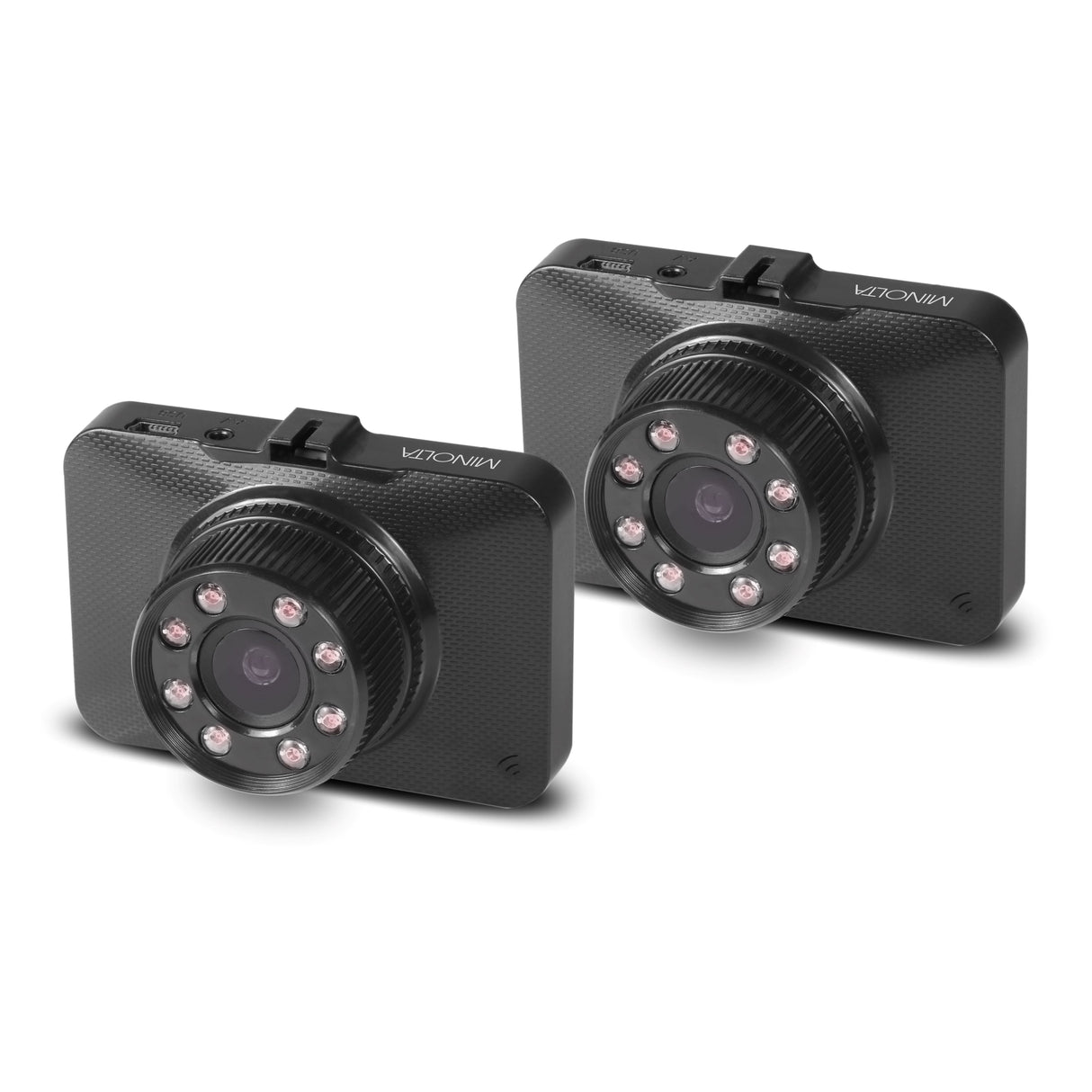 MNCD260V 1080p Full HD Infrared Night Vision Dash Camera w/2.2" LCD Monitor - 2 Pack