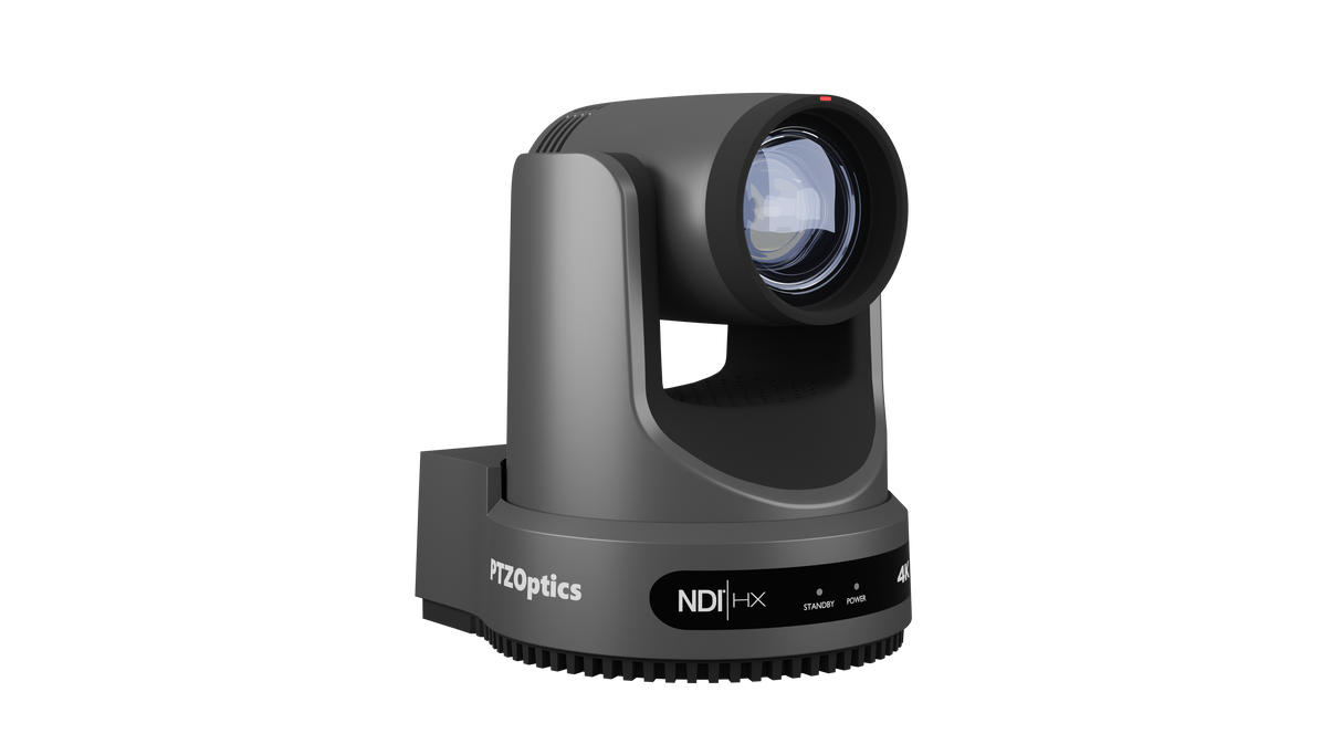 PTZOptics Move 4K 12X NDI|HX PTZ Camera - Gray