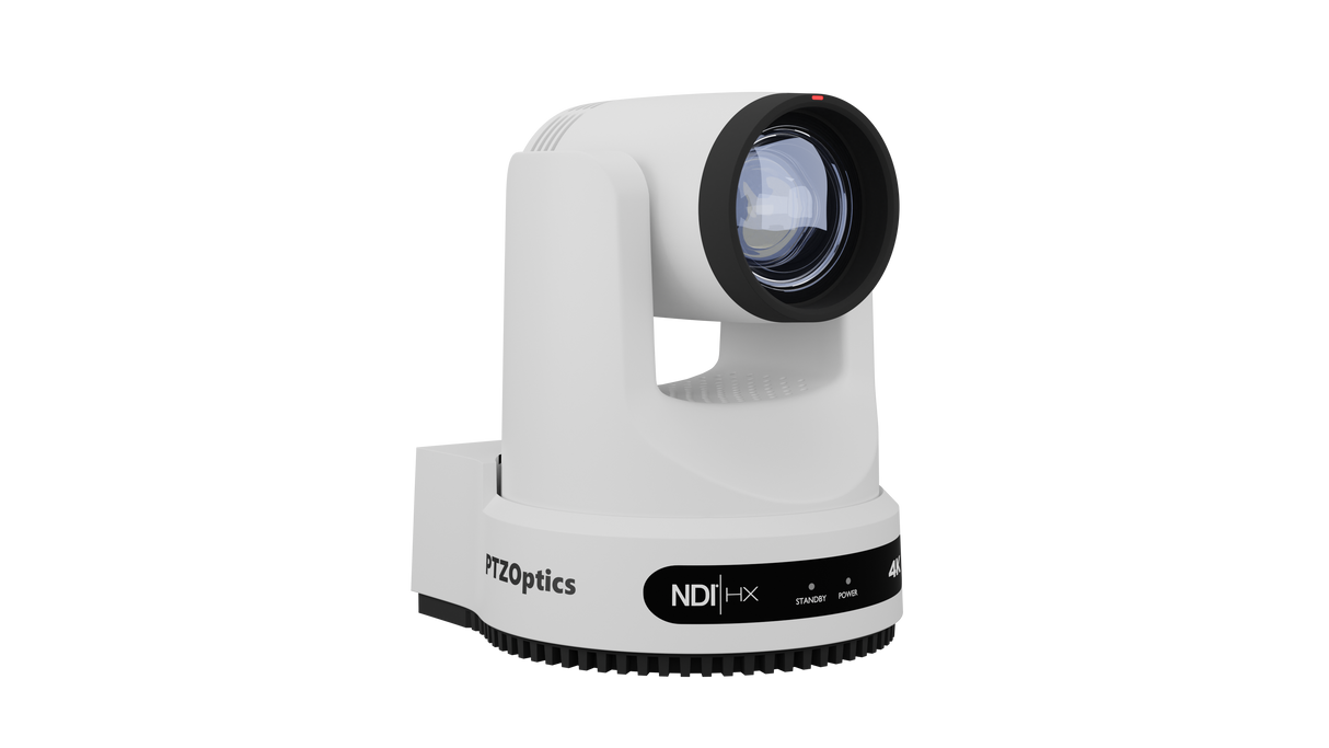 PTZOptics Move 4K 12X NDI|HX PTZ Camera- White