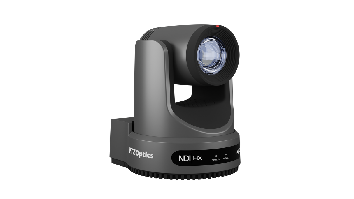 PTZOptics Move 4K 20X NDI|HX PTZ Camera - Gray