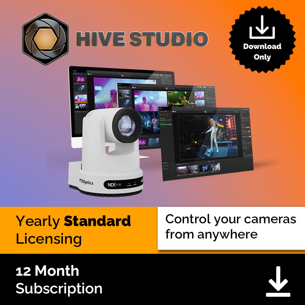 PTZOptics Hive Studio Standard 12-Month License