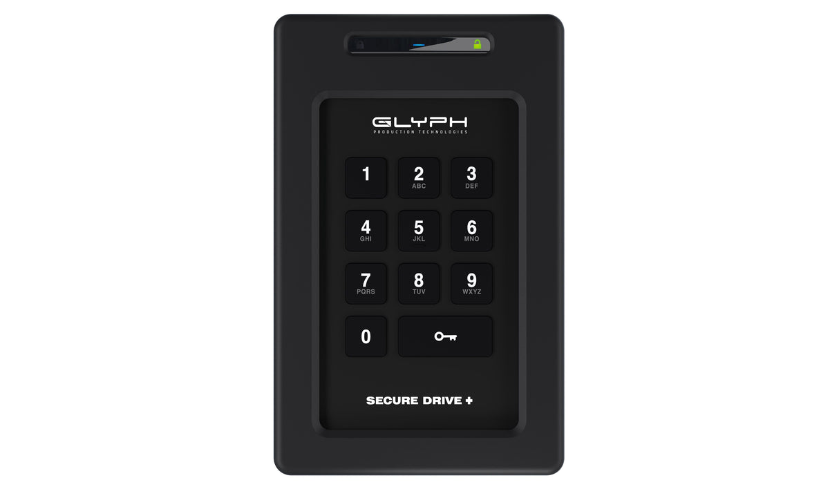 Glyph 1TB SecureDrive+ Professional Encrypted Rugged Mobile Hard Drive with Keypad