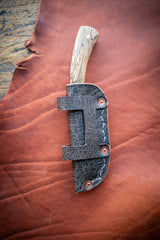 HF EDC Field Knife with Leather Sheath