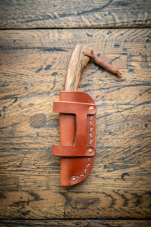 HF EDC Field Knife with Leather Sheath