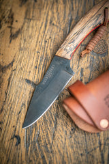 HF EDC Field Knife with Leather Sheath