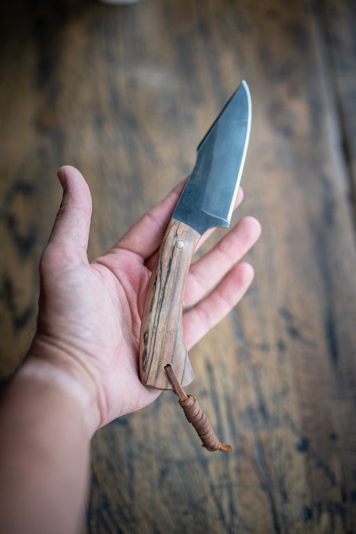 HF EDC Field Knife with Leather Sheath