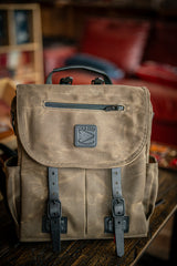 Explorer MoneyMaker Backpack | Canvas and Leather Camera Backpack