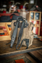 Explorer MoneyMaker Backpack | Canvas and Leather Camera Backpack