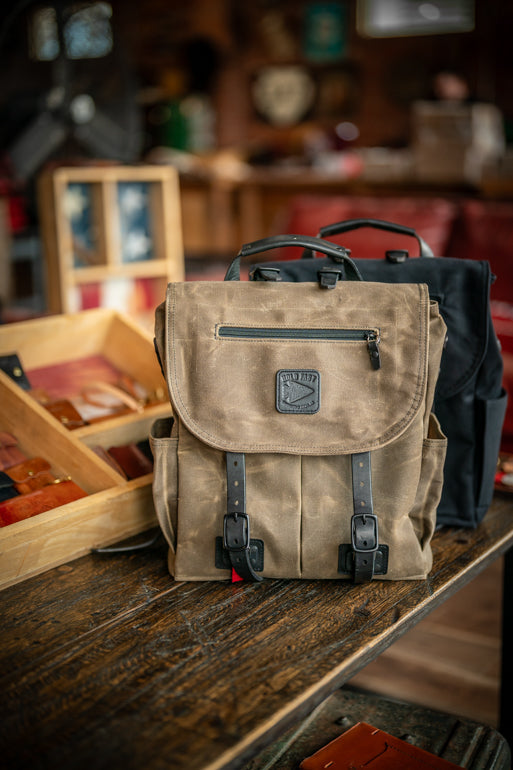 Explorer MoneyMaker Backpack | Canvas and Leather Camera Backpack