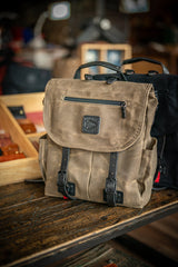 Explorer MoneyMaker Backpack | Canvas and Leather Camera Backpack