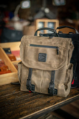 Explorer MoneyMaker Backpack | Canvas and Leather Camera Backpack