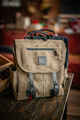 Explorer MoneyMaker Backpack | Canvas and Leather Camera Backpack