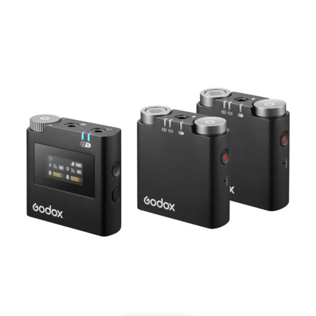 Godox Virso M2 2-Person Wireless Microphone System for Cameras and Smartphones (2.4 GHz)