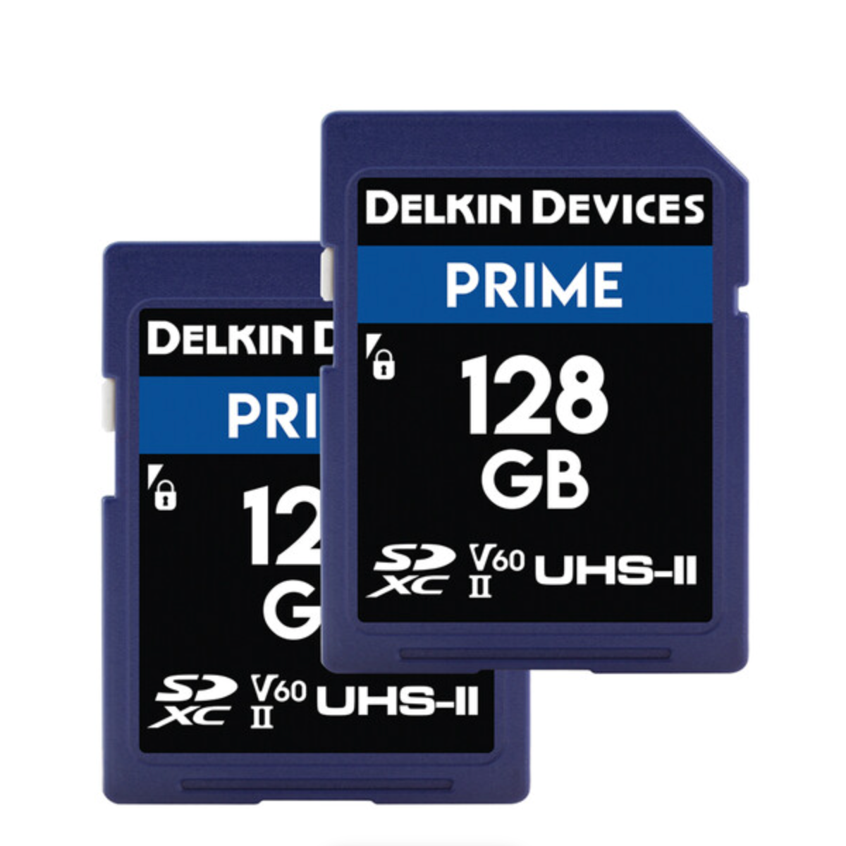 Delkin Devices 128GB Prime UHS-II SDXC Memory Card (2-Pack)