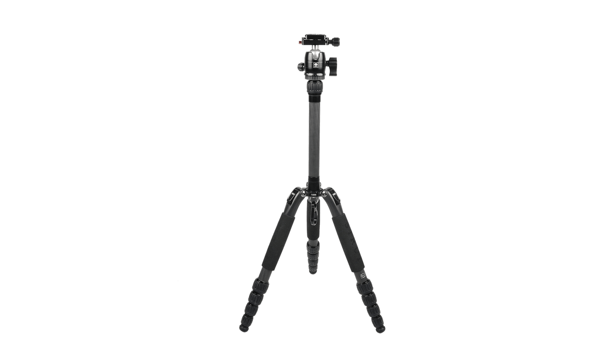 Sirui T-0S Series Travel Tripod with B-00 Ball Head (Black, Carbon Fiber) T-025SK+B-00K