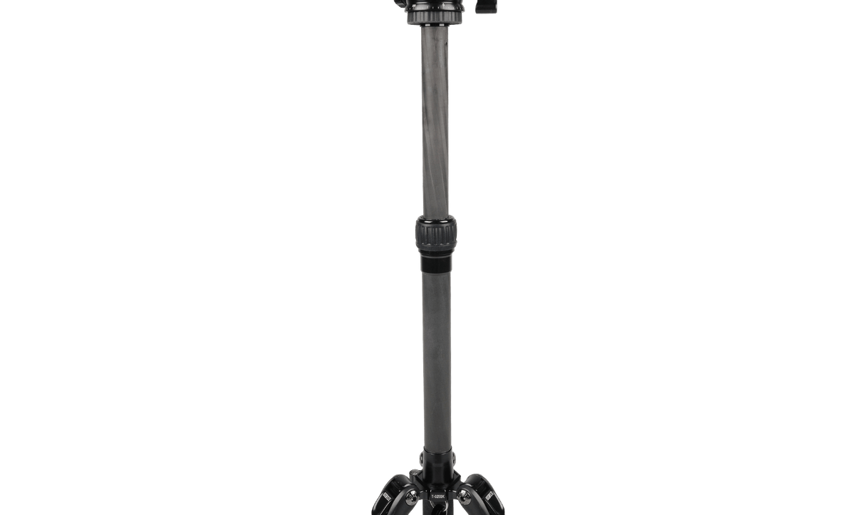 Sirui T-0S Series Travel Tripod with B-00 Ball Head (Black, Carbon Fiber) T-025SK+B-00K