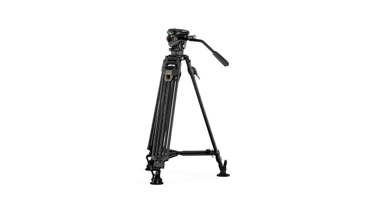 Tilta CT08A 75mm Cine Fluid Head with 2-Stage One Touch Carbon Fiber Tripod Legs (8KG)