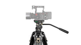 Tilta CT08A 75mm Cine Fluid Head with 2-Stage One Touch Carbon Fiber Tripod Legs (8KG)