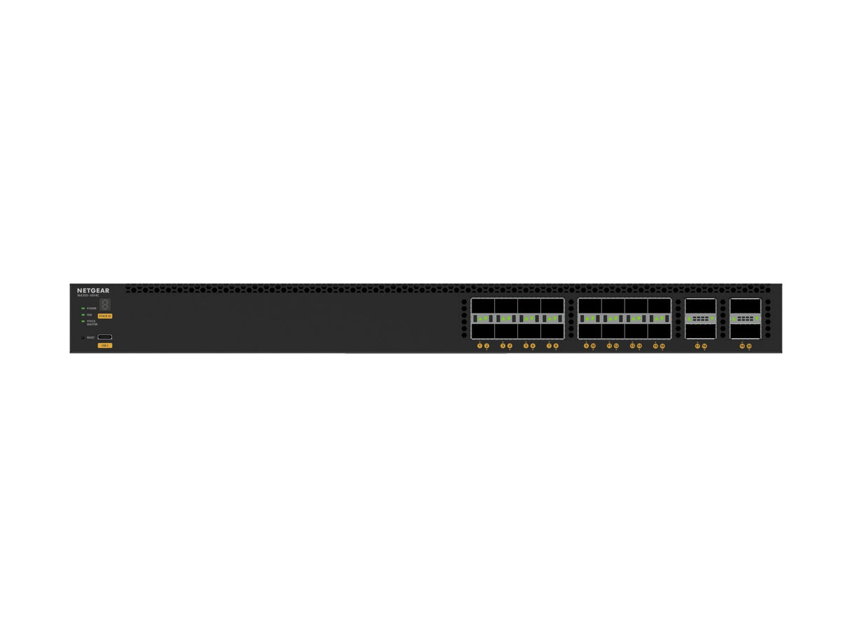 NETGEAR M4350 VSM4320C 20-Port 16xSFP28 25G and 4xQSFP28 100G Managed Switch