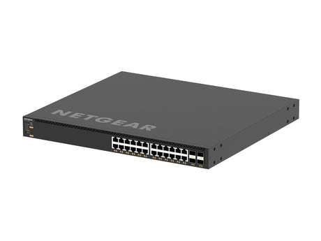 NETGEAR M4350 XSM4328CV 24x10G/Multi-Gig PoE+ (576W base, up to 720W) and 4xSFP28 25G Managed Switch